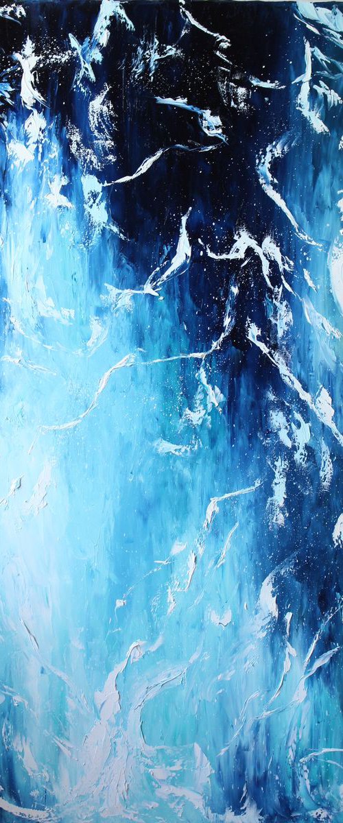 OCEAN, 70X100 CM by Anastasiia Novitskaya
