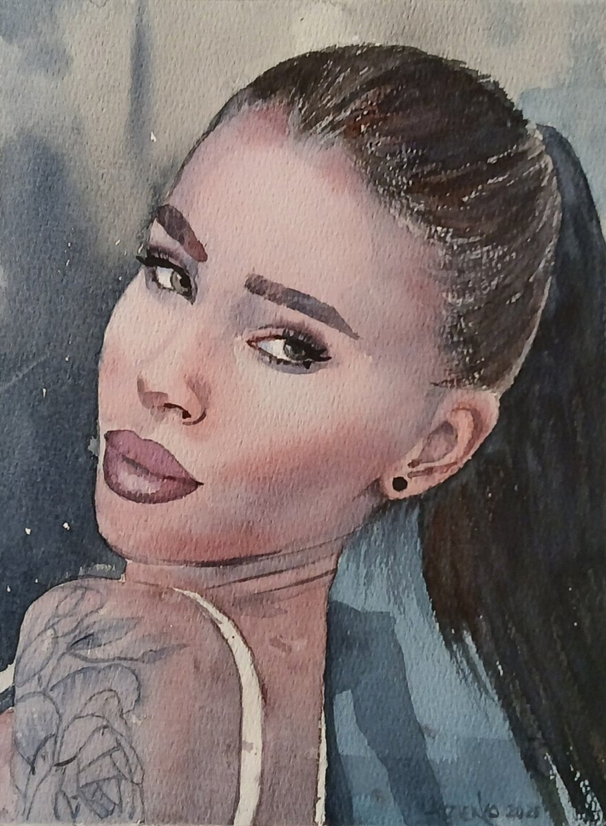 Vladislav Urzhenko | Original  Watercolour | Captivate Gaze | 20 X 26Cm | Artwork For Sale On Artfinder
