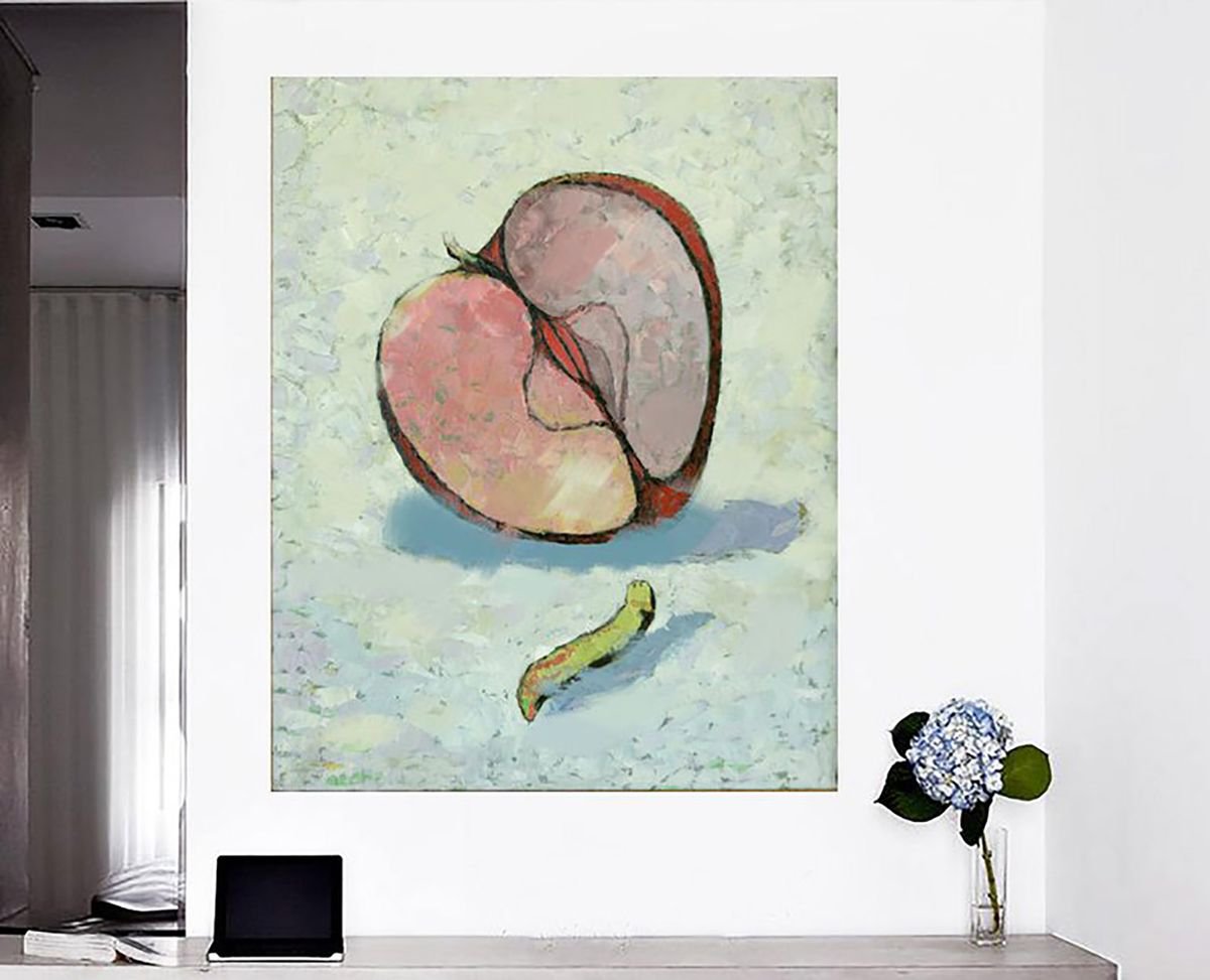 Passion Oil 48x60 120X152 cm by Bo Kravchenko
