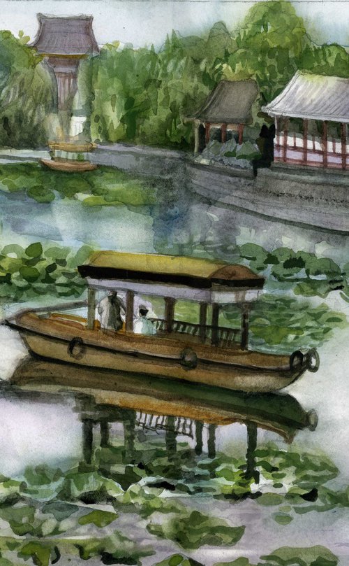 afternoon at the lake by Alfred Ng