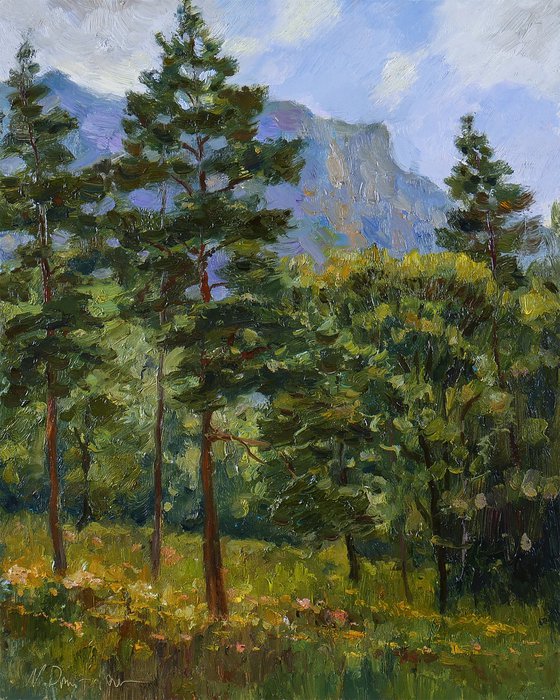 The Evening In The Mountains