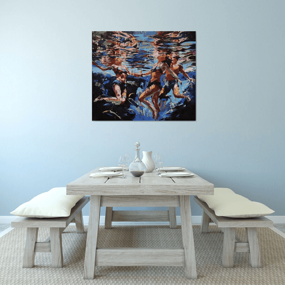 Under the quiet wave