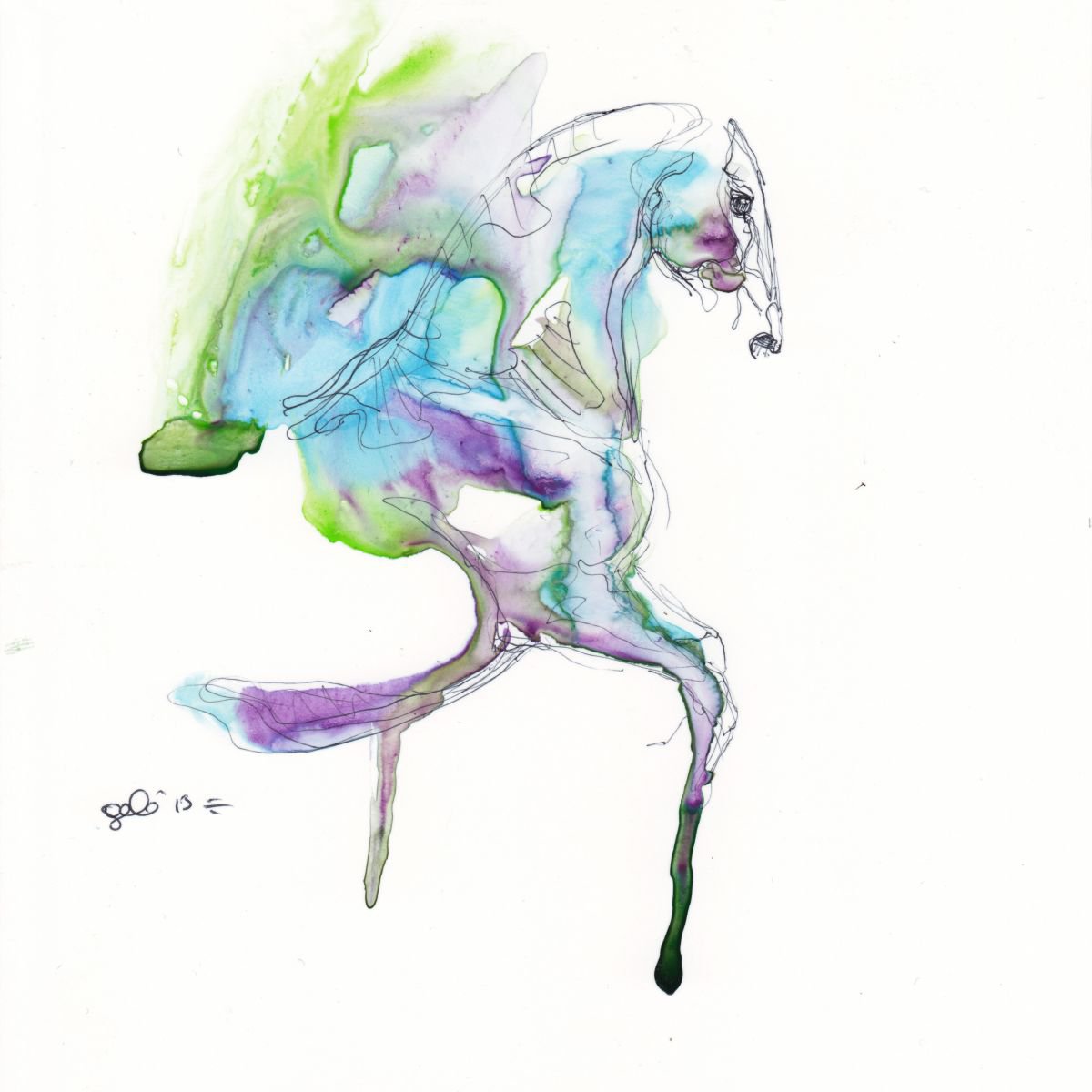 Equine Nude 54 by Benedicte Gele
