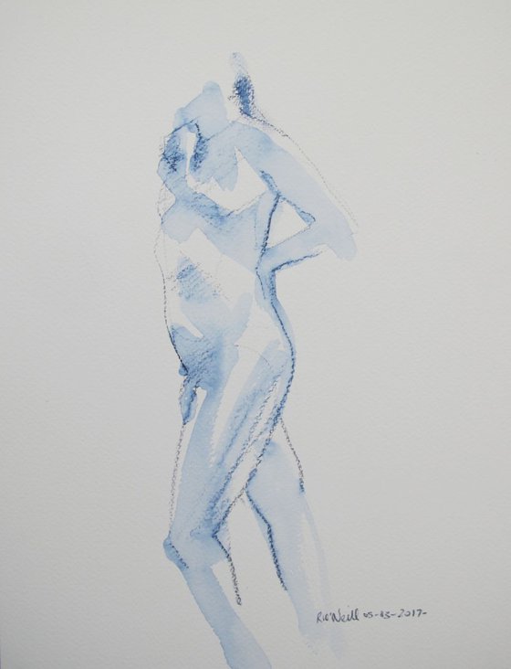 standing male nude