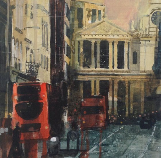 Early morning traffic, St Paul's 19 Mar