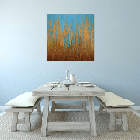 Blue Gold - Textured Field