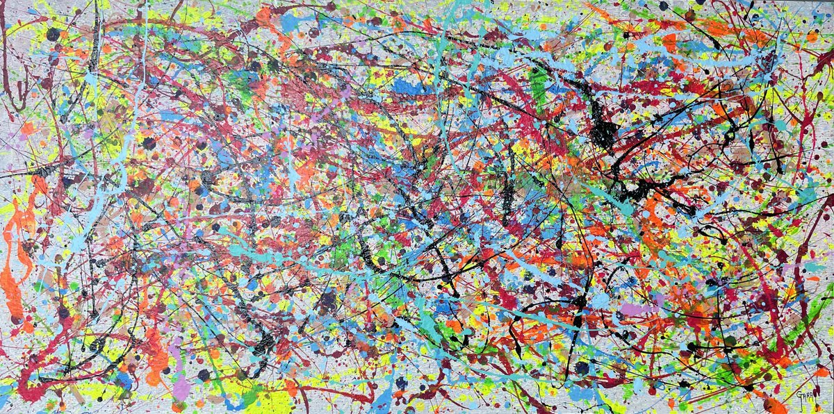 Chromatic Movement 07 By Juan Jose Garay, 39 X 20, Artwork For Sale On Artfinder
