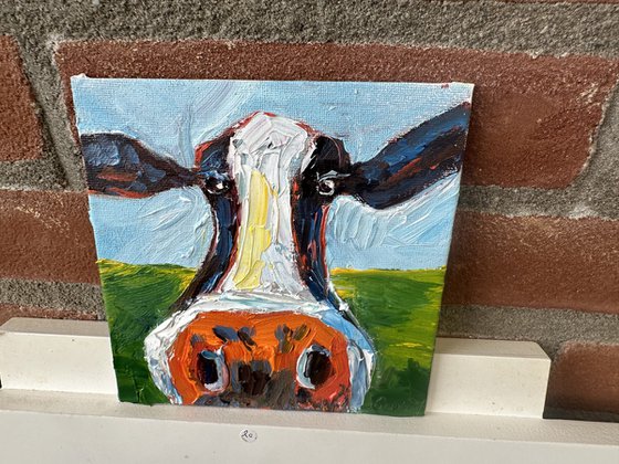 Funny cow portrait