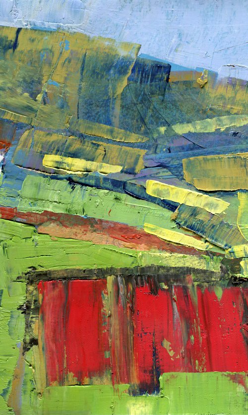Red Fence by Elizabeth Anne Fox