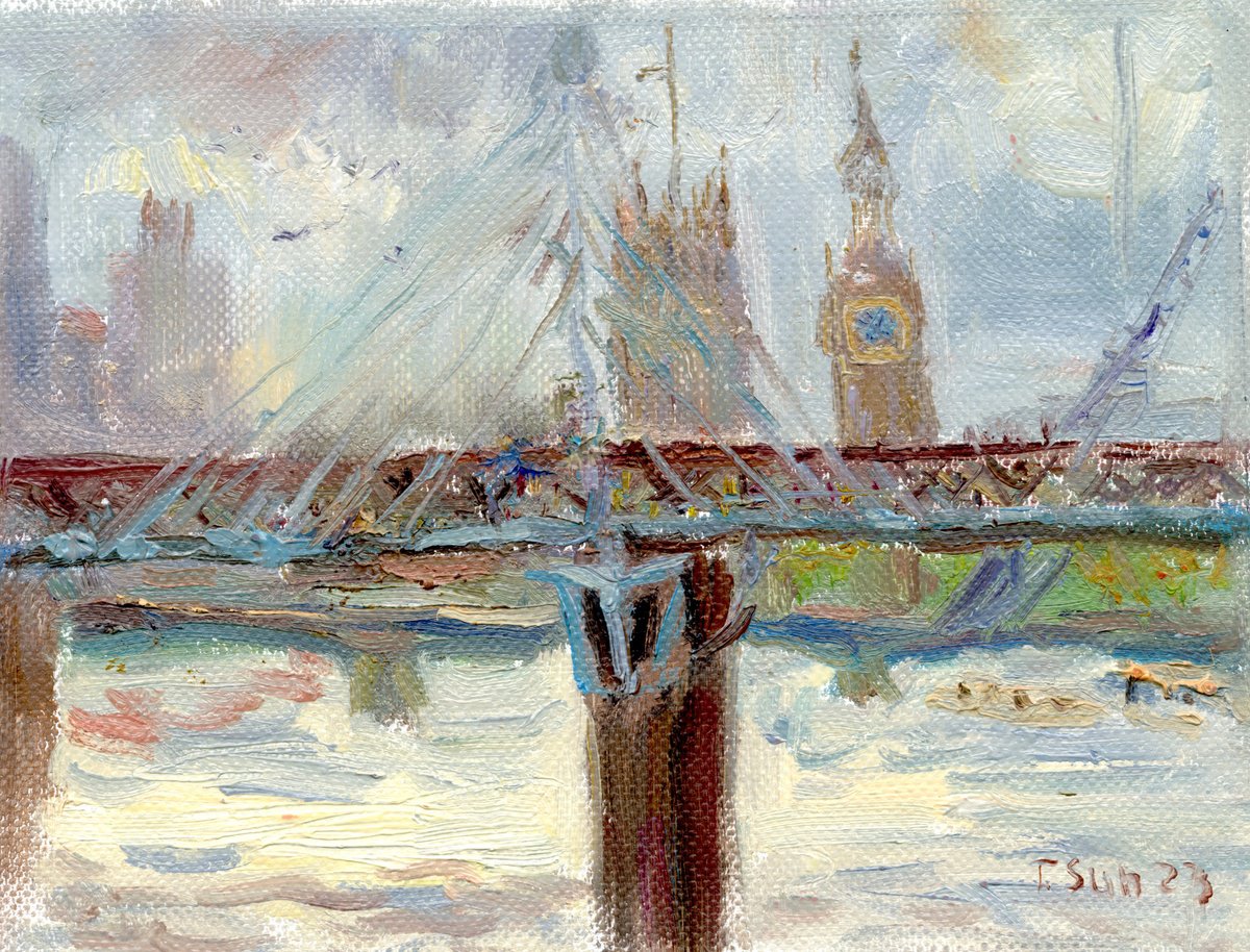 London Bridge At The Centre 02 By Tanya Sun, 12 X 8, Artwork For Sale On Artfinder