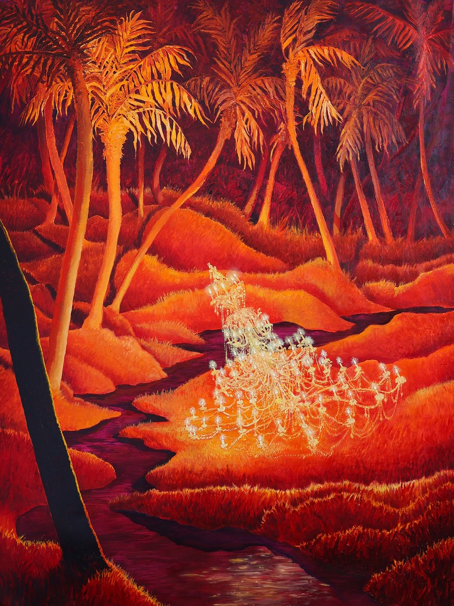 Photorealistic Landscape Oil Painting By Dominic Virtosu, 59 X 79, Enchantment, Original Artwork