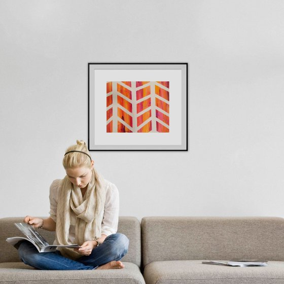 Flaming chevron