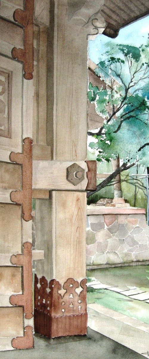 Shinto Shrine Detail by CHARLES ASH