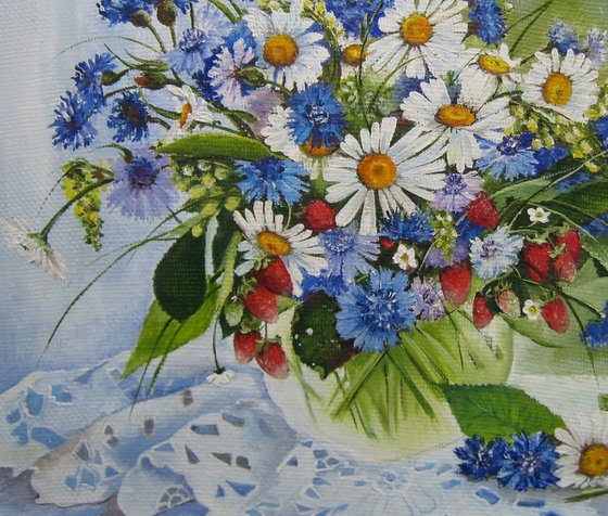 Summer Bouquet - Oil Painting