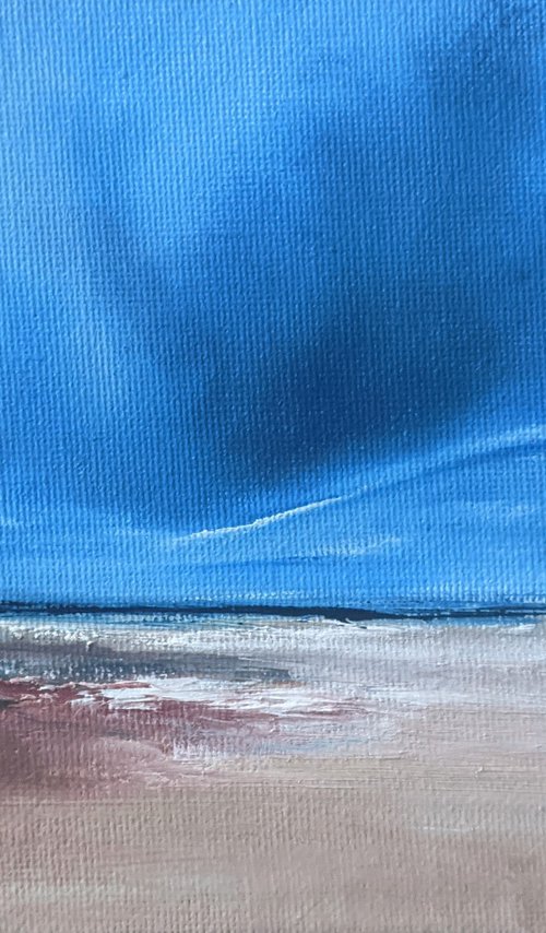 Miniature abstract seascape by Jo Earl