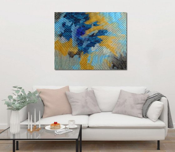 Infinity. Blue and Gold