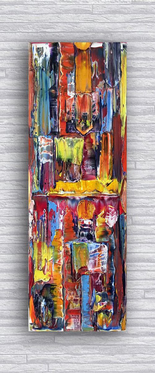 "Just Messing Around" - SPECIAL PRICE-  Original PMS Oil Painting On Canvas - 12 x 36 inches by Preston M. Smith (PMS)