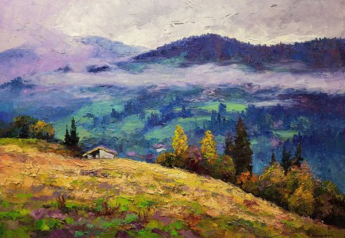 Morning in the mountains by Boris Serdyuk