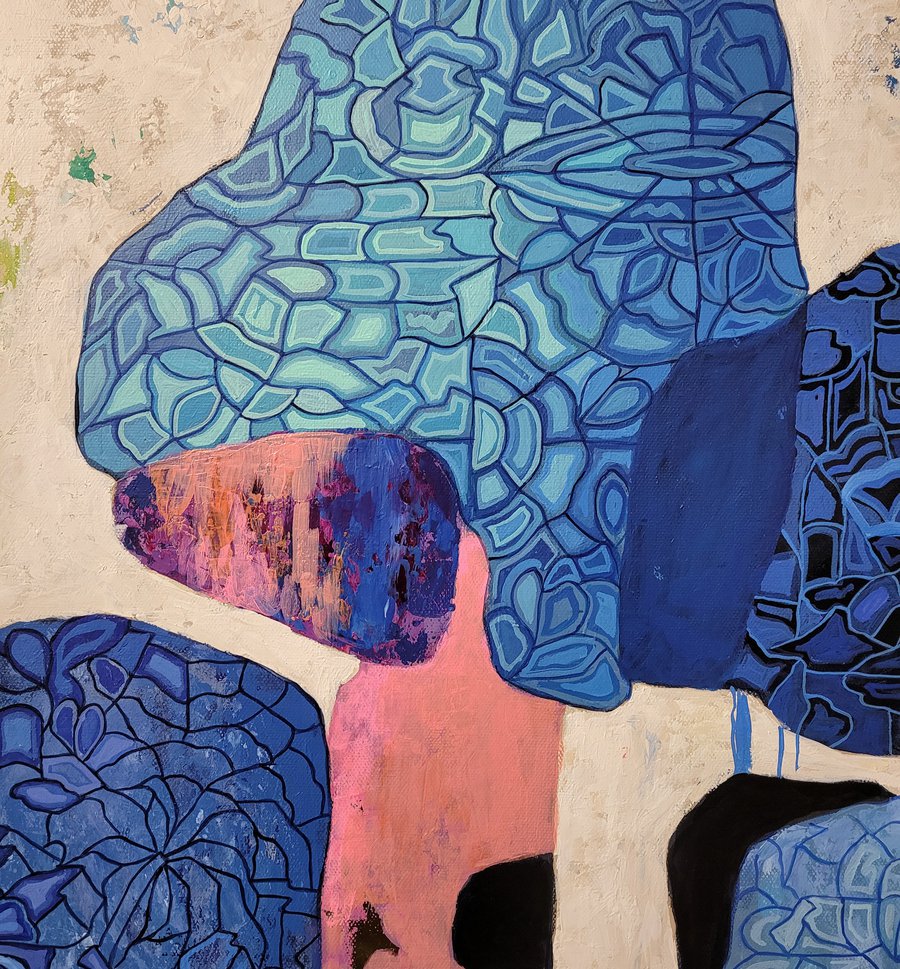 Lumps 8 Acrylic painting by Peggy Lee Artfinder