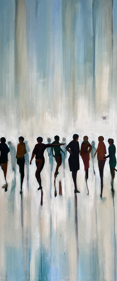 Stripes and the crowd by Romuald Mulk Musiolik