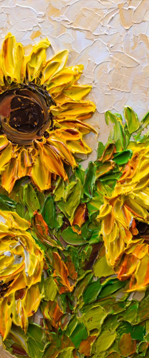 Sunflowers at Sunset by Olga Tkachyk