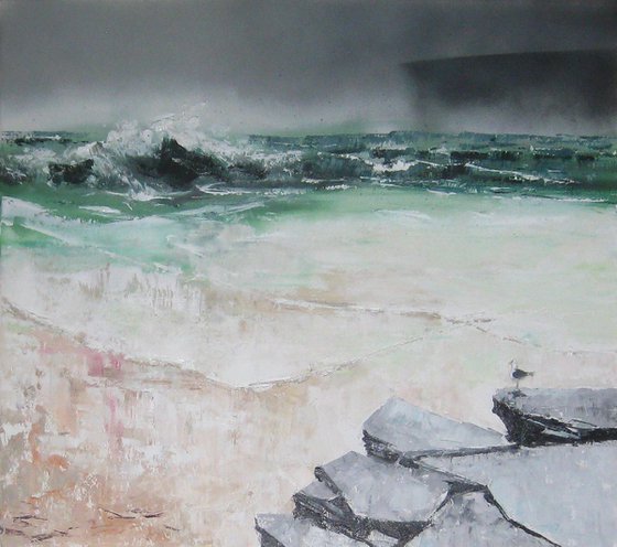 'Winter on a West Mainland Beach'