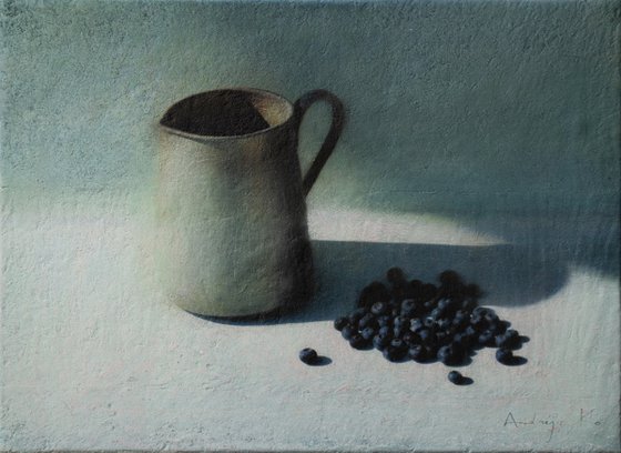 The Metal Jug and Blueberries