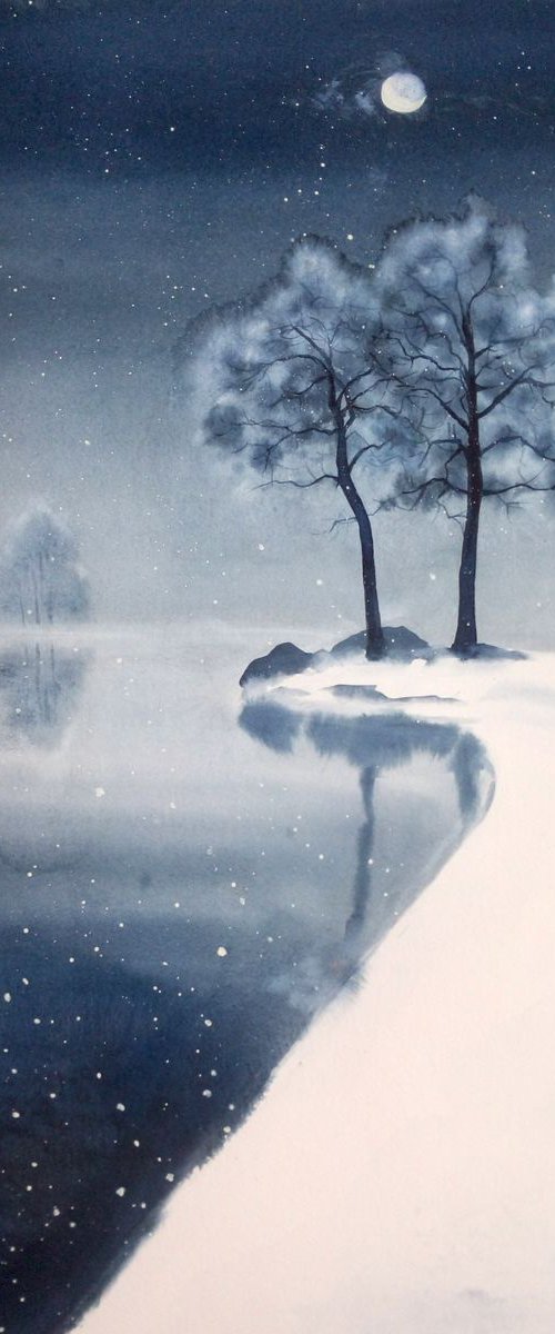 The Melancholy Of Winter – win by Olga Beliaeva Watercolour