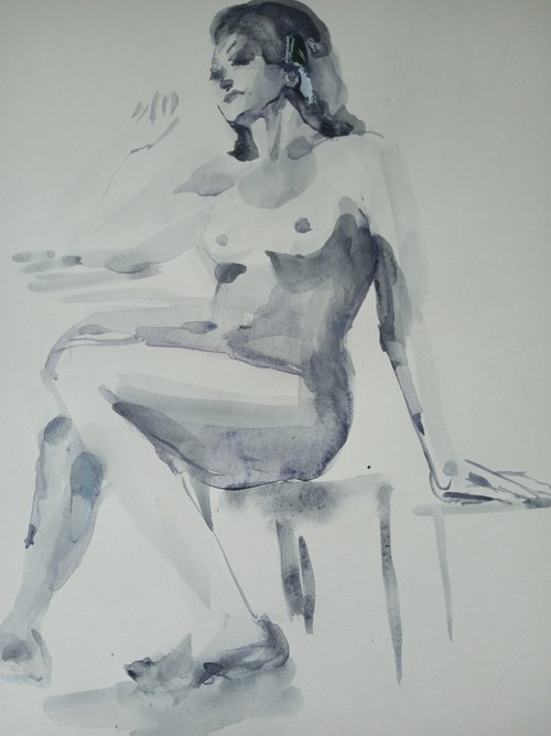 Monochrome Nude 3/1 by Oxana Raduga