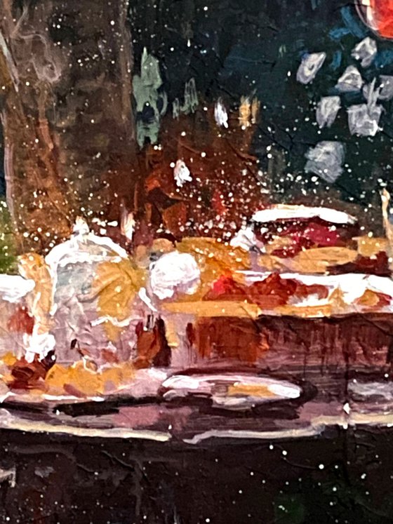 An Evening Feast Beneath the Lanterns