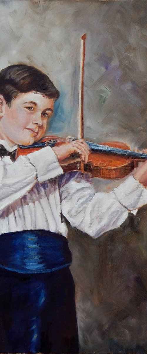 Young violinist by Vita Schagen