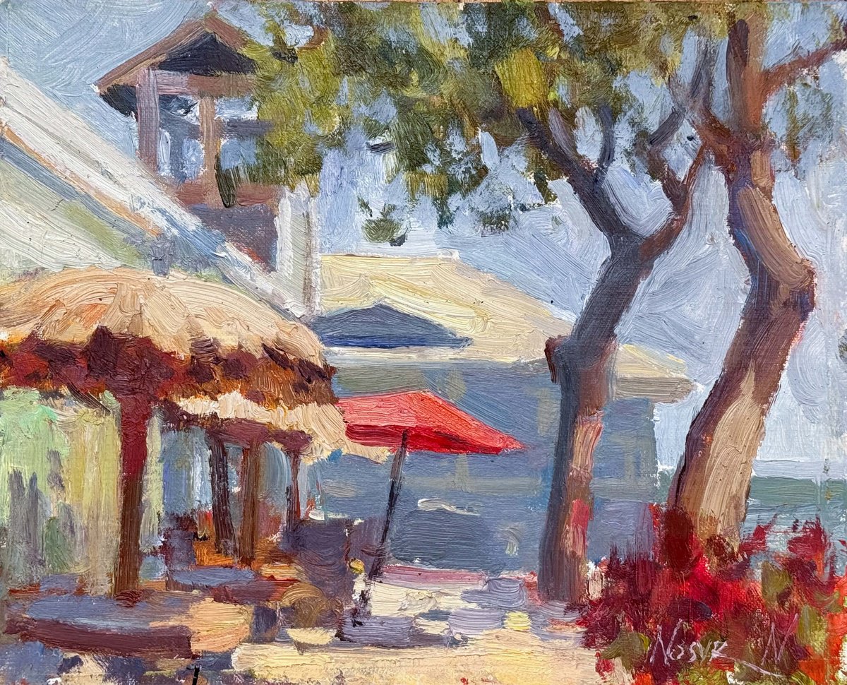 Cafe At Afternoon By Nataliia Nosyk, 10 X 8, Artwork For Sale On Artfinder