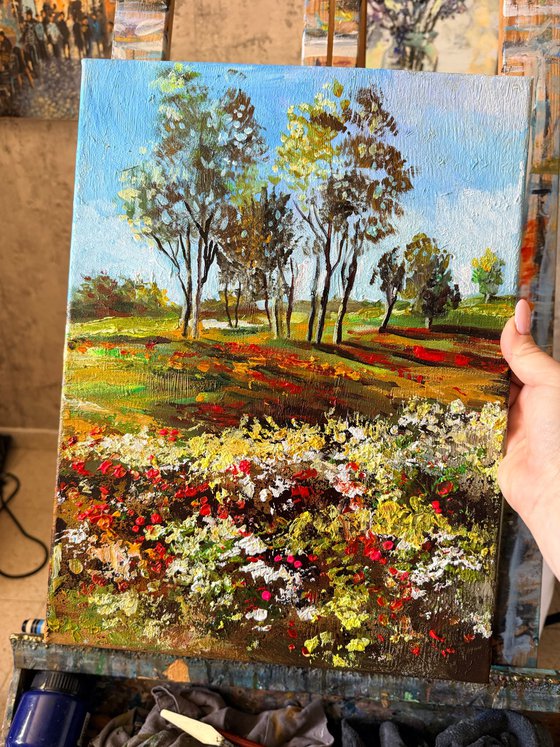 Field of Scarlet Blossoms