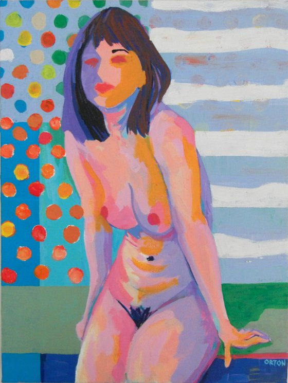 Abstract Female Nude Figure Study