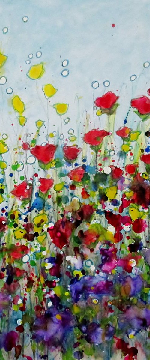 Purples, Reds and Yellows by Pamela McMahon