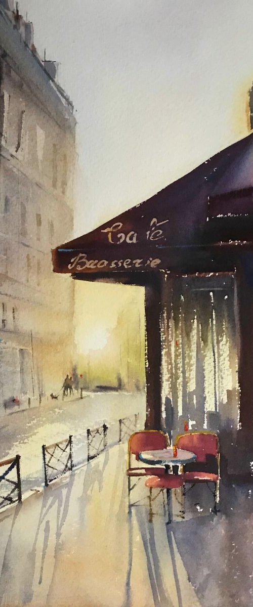 Paris Cafe by Eugenia Gorbacheva