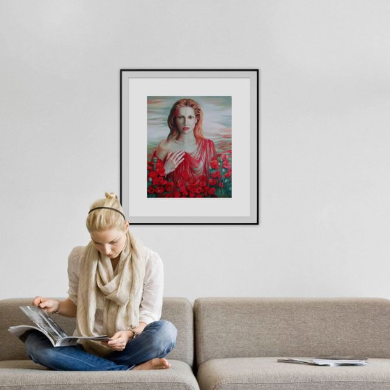 Red ocean - woman portrait