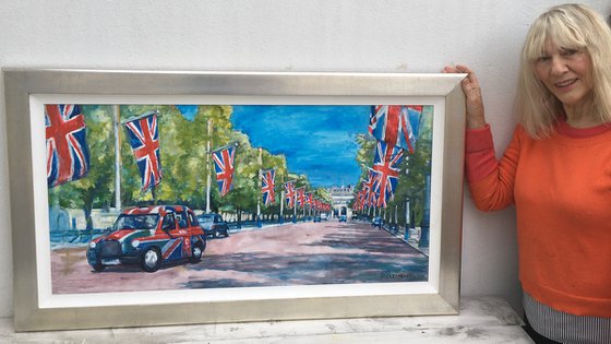 Union Jack celebrations in the Mall