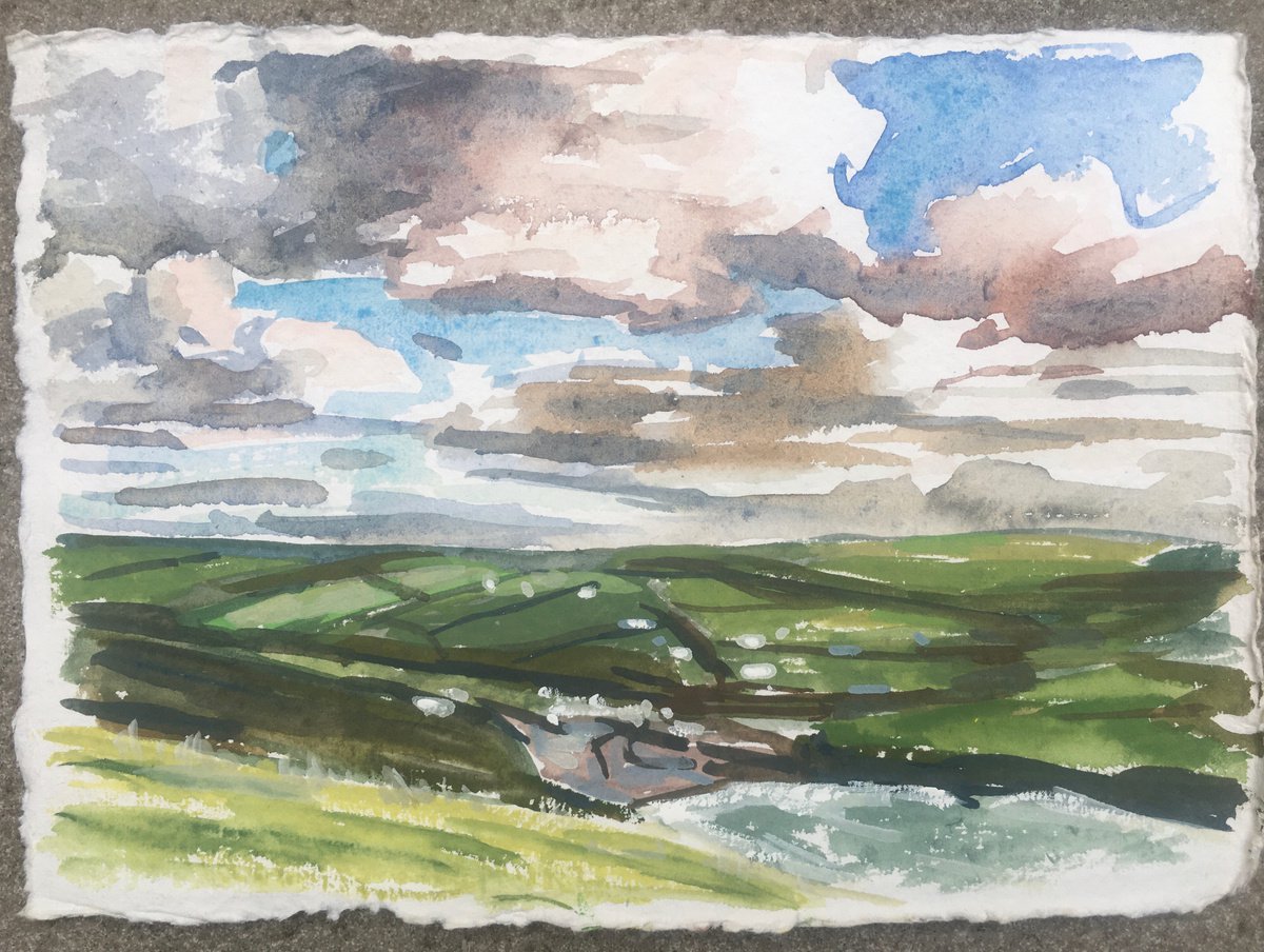 High above Crackington Haven, Cornwall by Louise Gillard