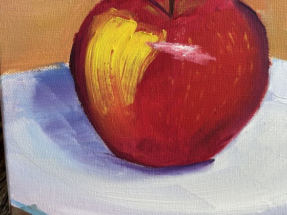 Still life with an apple
