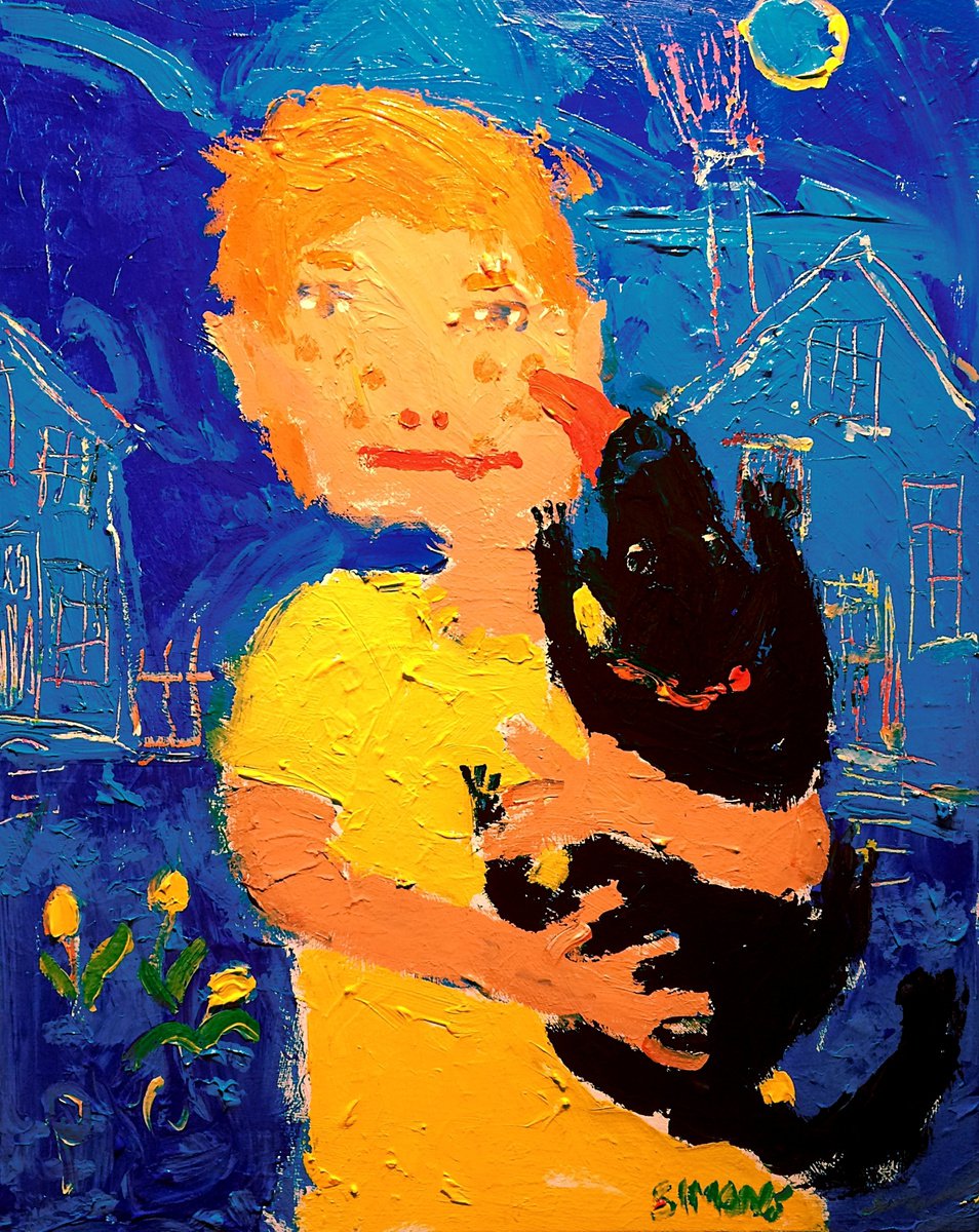 BOY AND DOG by Brian Simons