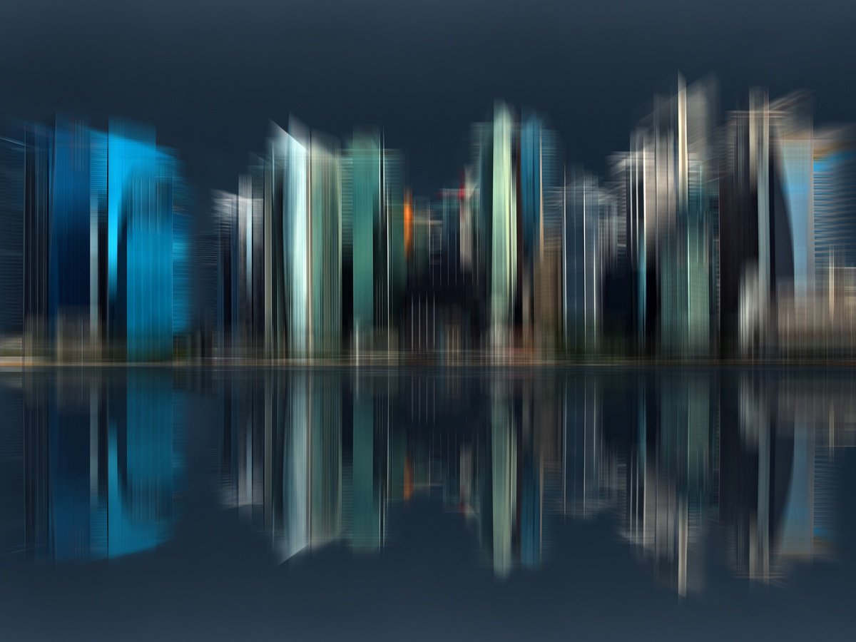 Abstract Landscape Photograph By Jacek Falmur, 24 X 18, Sound Of The Future, Original Artwork