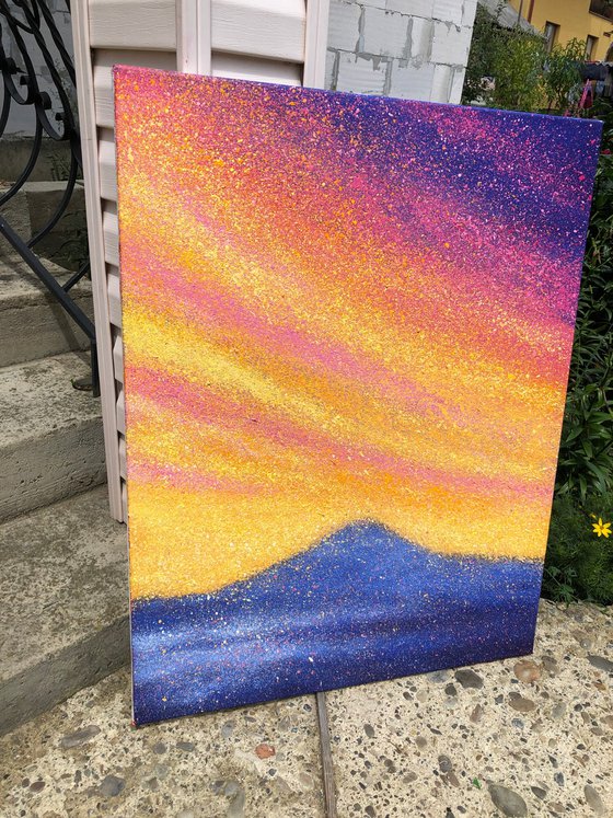 Evening. Sunset