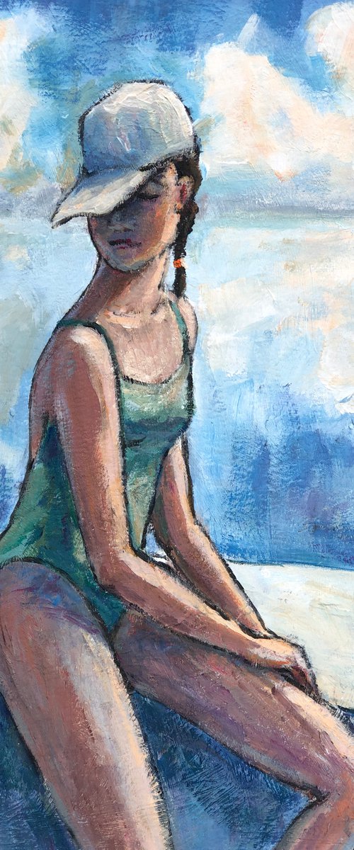 Youth.  A girl by the sea. by Olga Kholodova
