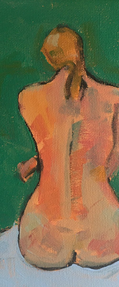 Nude study from the back by Stuart Roper