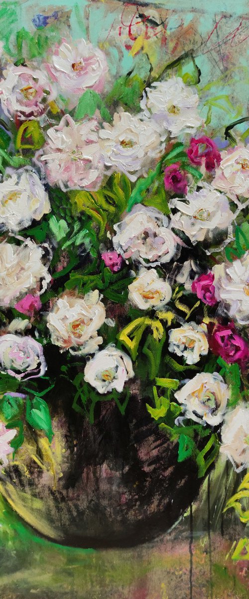 Summer Rose Cascade by Angie Wright