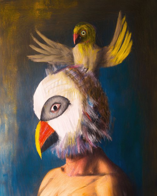 Birdman - Digital Painting by Peter Zelei