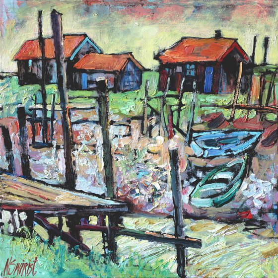 Boats in La Tremblade *
