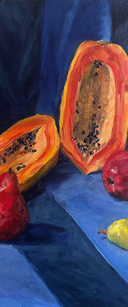 Ripe Papayas by Irina Sherbiak