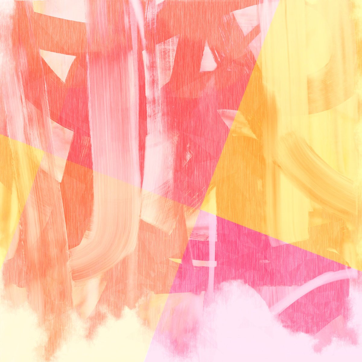 Abstract Print By The Most Active, 17 X 17", Between Dreams 3 Remix, Original Artwork